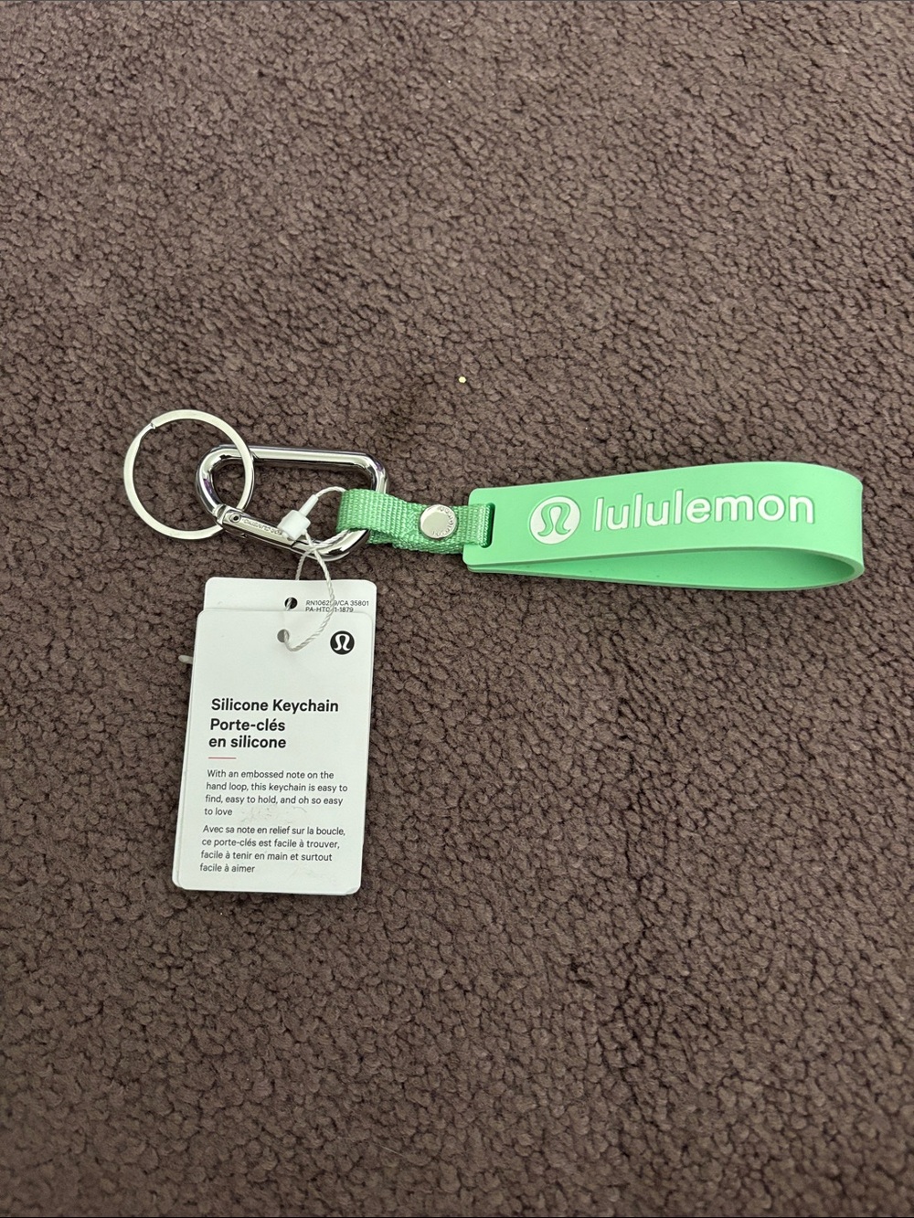 lululemon athletica Silicone Wrist Keychain - Mint